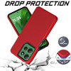 TotalDefense Hybrid Case for Motorola Moto G 2025 - Red