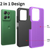 TotalDefense Hybrid Case for Motorola Moto G 2025 - Purple
