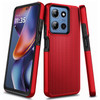 TotalDefense Hybrid Case for Motorola Moto G Power 2025 - Red