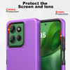 TotalDefense Hybrid Case for Motorola Moto G Power 2025 - Purple