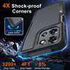 Military Grade TUFF Hybrid Armor Case for Motorola Moto G 2025 - Black