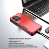 Military Grade TUFF Hybrid Armor Case for Motorola Moto G 2025 - Red