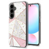 Karat Series Hybrid Case for Samsung Galaxy A36 5G - Marble Pink White