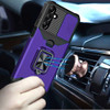 Military Grade All-In-One Ring Stand Card Case for Samsung Galaxy A36 5G - Purple