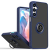 Transparent Hybrid Case with Ring Grip for Samsung Galaxy A36 5G - Blue