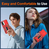 Military Grade Ring Holder Case with Camera Lens Cover for Samsung Galaxy A36 5G - Red