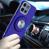 Circular Series Hybrid Case with Rotating Ring Stand for Motorola Moto G Power 2025 - Blue