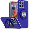 Circular Series Hybrid Case with Rotating Ring Stand for Motorola Moto G Power 2025 - Blue