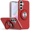 Circular Series Hybrid Case with Rotating Ring Stand for Samsung Galaxy A36 5G - Red