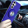 Circular Series Hybrid Case with Rotating Ring Stand for Samsung Galaxy S25 Plus - Blue