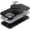 Circular Series Hybrid Case with Rotating Ring Stand for iPhone 16 Pro Max - Black