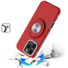 Circular Series Hybrid Case with Rotating Ring Stand for iPhone 16 Pro - Red