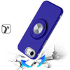 Circular Series Hybrid Case with Rotating Ring Stand for iPhone 16e - Blue