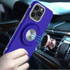 Circular Series Hybrid Case with Rotating Ring Stand for iPhone 15 Pro Max - Blue
