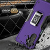Military Grade Shockproof Hybrid Armor Case with Ring Grip for Samsung Galaxy A36 5G - Purple