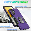 Military Grade Shockproof Hybrid Armor Case with Ring Grip for Samsung Galaxy A36 5G - Purple