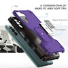 Military Grade Shockproof Hybrid Armor Case with Ring Grip for Samsung Galaxy A36 5G - Purple