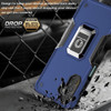 Military Grade Shockproof Hybrid Armor Case with Ring Grip for Samsung Galaxy A36 5G - Blue