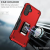 Military Grade Shockproof Hybrid Armor Case with Ring Grip for Samsung Galaxy A36 5G - Red