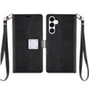 Extra Series Essential Leather Wallet Stand Case for Samsung Galaxy A36 5G - Black
