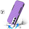 Military Grade Noble Hybrid Armor Case with Belt Clip Holster for Samsung Galaxy A36 5G - Purple