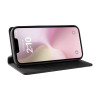 Leather Folio Wallet Case for iPhone 16e - Black