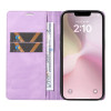 Leather Folio Wallet Case for iPhone 16e - Purple