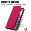 Leather Folio Wallet Case for iPhone 16e - Hot Pink