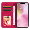Leather Folio Wallet Case for iPhone 16e - Hot Pink