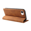 Leather Folio Wallet Case for iPhone 16e - Brown