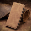 Leather Folio Wallet Case for iPhone 16e - Brown