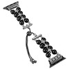 Pearl and Diamond Bracelet Band for Apple Watch 49mm / 46mm / 45mm / 44mm - Black