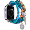 Beaded Ornaments Bracelet Band for Apple Watch 49mm / 46mm / 45mm / 44mm - Teal Blue