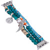 Beaded Ornaments Bracelet Band for Apple Watch 49mm / 46mm / 45mm / 44mm - Teal Blue
