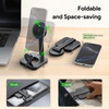 2-in-1 Foldable MagSafe Magnetic Wireless Charging Station for iPhone and Watch - Black