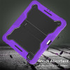 Shockproof Rugged Hybrid Armor Case with Kickstand for iPad Pro 13-inch (M4) - Purple