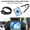 Military Grade 3-IN-1 Hybrid Armor Case with Hand and Shoulder Strap for iPad Air 11-inch (M3/M2) - Purple Teal