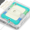 Military Grade Shockproof Rugged Hybrid Case with Kickstand for iPad Air 11-inch (M3/M2) - Blue Green Teal