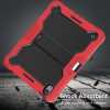 Shockproof Rugged Hybrid Armor Case with Kickstand for iPad Air 13-inch (M3/M2) - Red