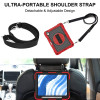 Military Grade 3-IN-1 Hybrid Armor Case with Hand and Shoulder Strap for iPad Air 13-inch (M3/M2) - Red