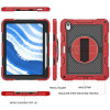 Military Grade 3-IN-1 Hybrid Armor Case with Hand and Shoulder Strap for iPad Air 13-inch (M3/M2) - Red