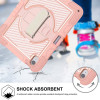 Military Grade 3-IN-1 Hybrid Armor Case with Hand and Shoulder Strap for iPad Air 13-inch (M3/M2) - Rose Gold