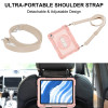 Military Grade 3-IN-1 Hybrid Armor Case with Hand and Shoulder Strap for iPad Air 13-inch (M3/M2) - Rose Gold