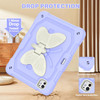 Butterfly Series Military Grade Shockproof Hybrid Case with Adjustable Wings for iPad Pro 11-inch (M4) - Purple