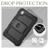 Military Grade Shockproof Rugged Hybrid Case with Kickstand for iPad Pro 11-inch (M4) - Black
