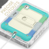 Military Grade Shockproof Rugged Hybrid Case with Kickstand for iPad Pro 11-inch (M4) - Blue Green Teal