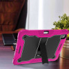 Shockproof Rugged Hybrid Armor Case with Kickstand for iPad Pro 11-inch (M4) - Hot Pink