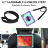 Military Grade 3-IN-1 Hybrid Armor Case with Hand and Shoulder Strap for iPad Pro 11-inch (M4) - Purple Teal
