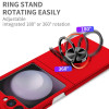 Slim Protective Cover with Ring Grip for Samsung Galaxy Z Flip 6 - Red