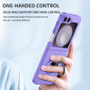 Slim Protective Cover with Ring Grip for Samsung Galaxy Z Flip 6 - Purple